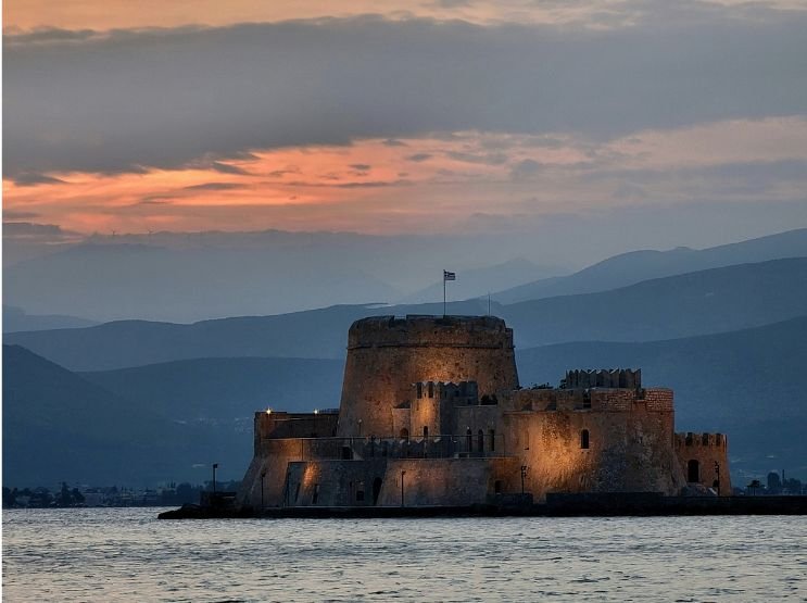 bourtzi venetian fortress in nafplio