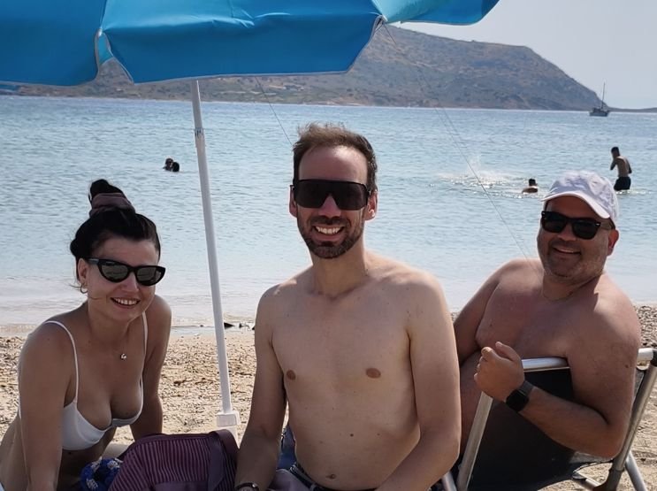 friends on beach